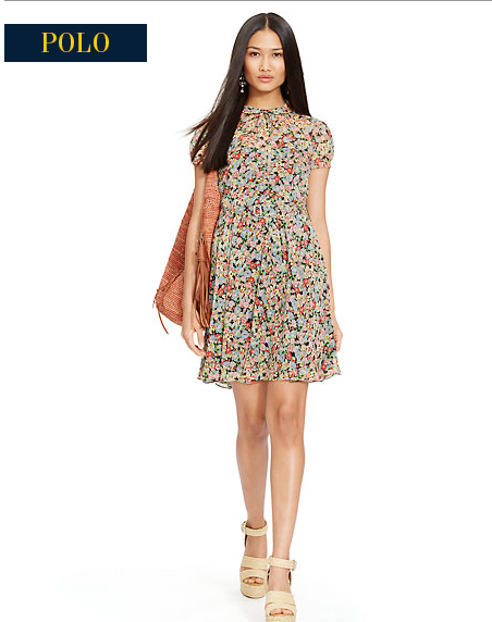 Polo Ralph Lauren Marie Printed Silk Dress — UFO No More Polo Ralph Lauren Marie Printed Silk Dress — UFO No More